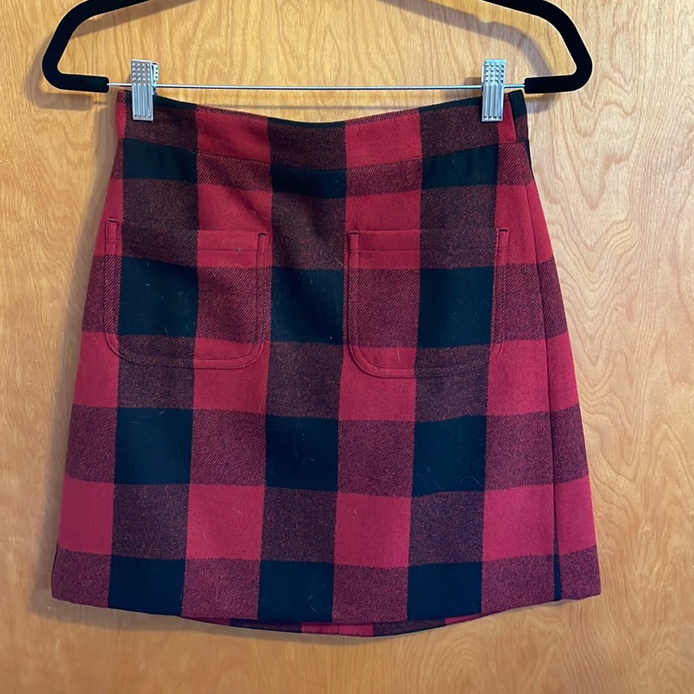 J Crew Flannel Skirt